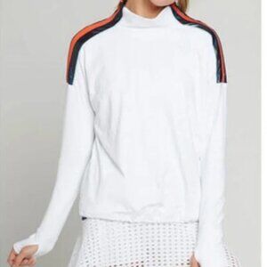 L'etoile white turtleneck pullover jacket top small